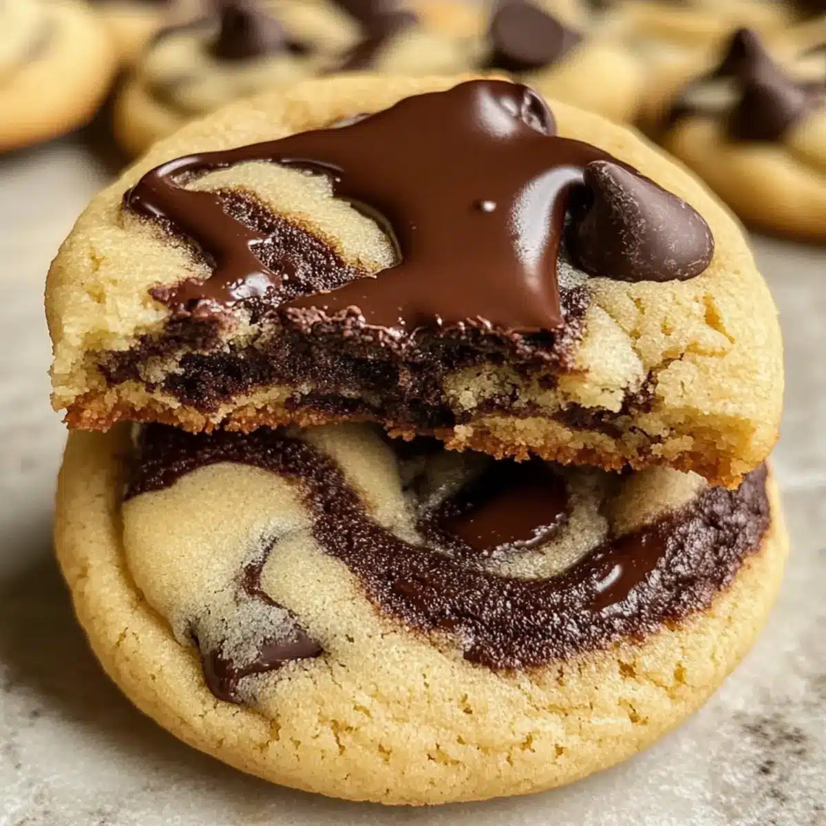 Schokoladenstückchen-Marmor