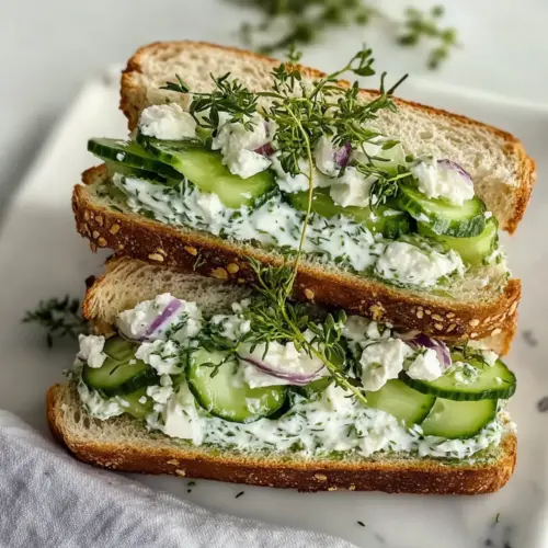 Gurken-Salat-Sandwiches