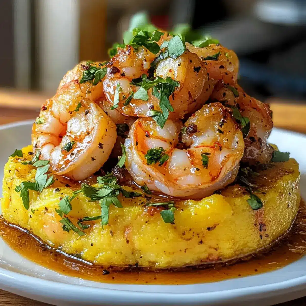 Knoblauch Garnelen Mofongo