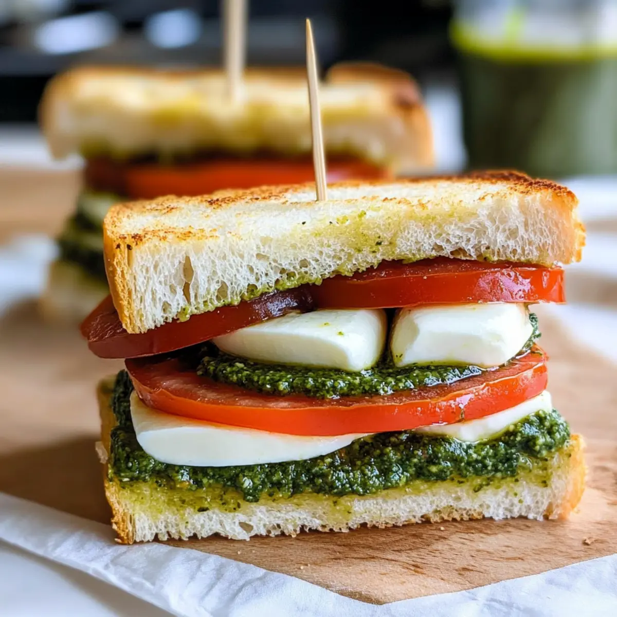 Pesto Caprese Sandwich
