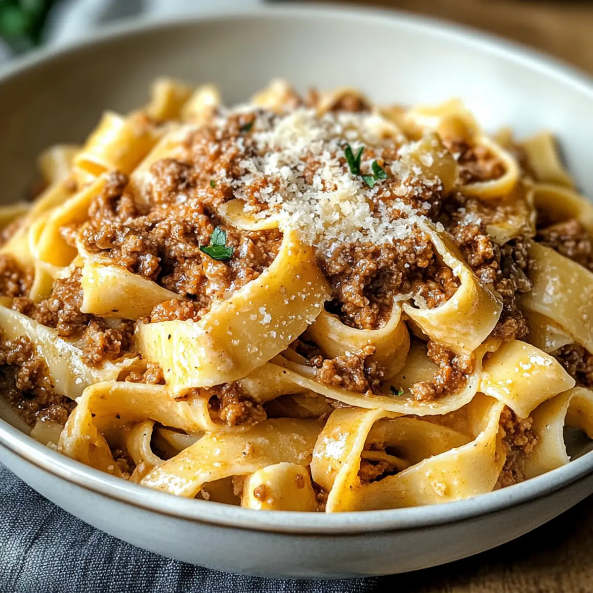 weiße Bolognese