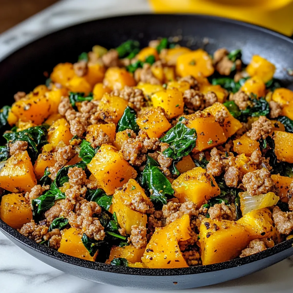 Butternut-Kürbis-Pfanne