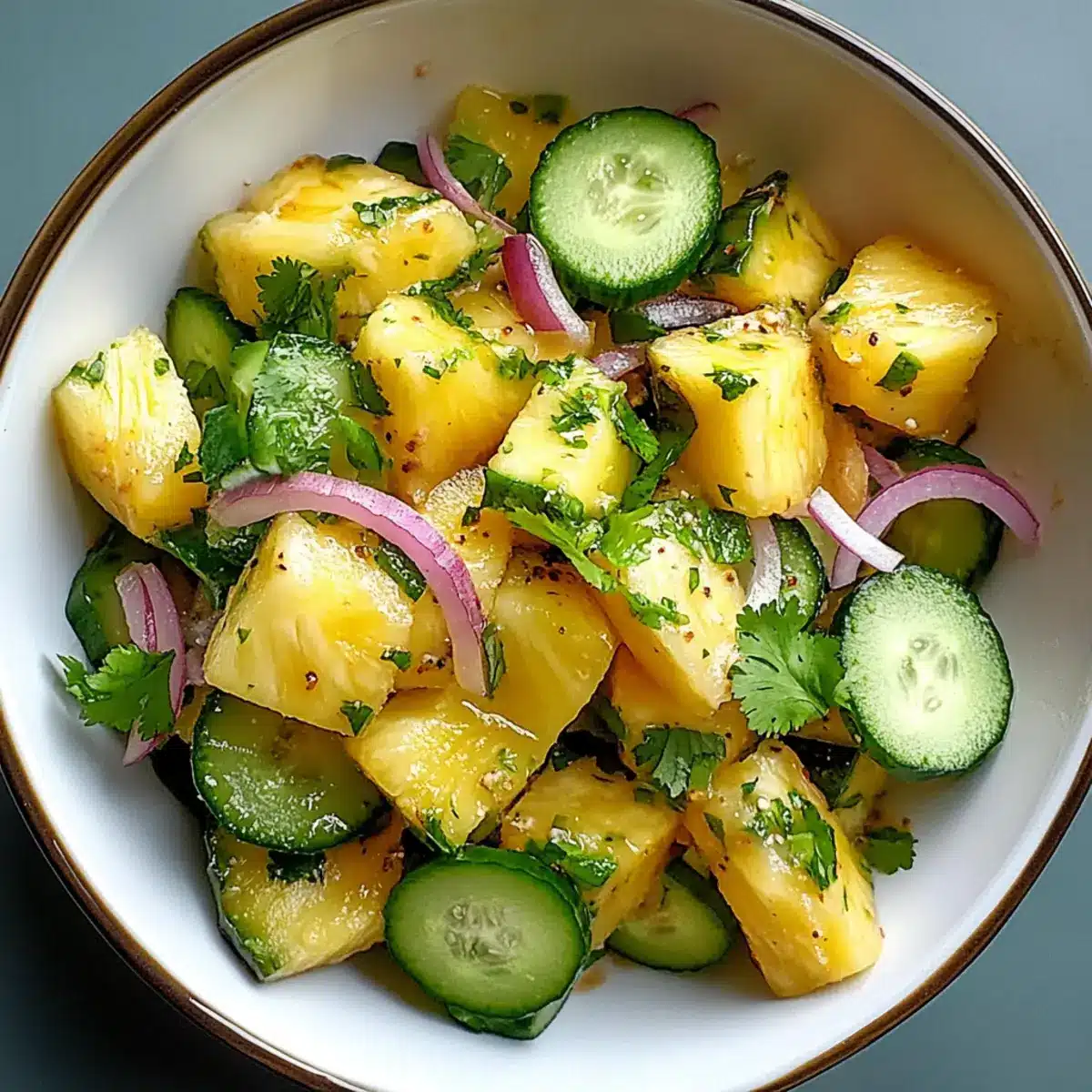 Ananas Gurkensalat