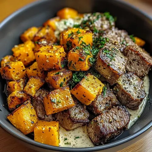 Herzhafter Butternut-Kürbis