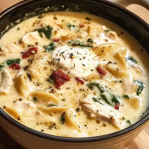 Weiße Hühnerlasagne Suppe